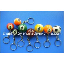 Plastic Billiards Key Chain